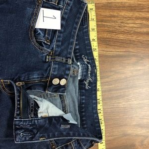 A.E.  jeans, size 6 regular. No distressing.